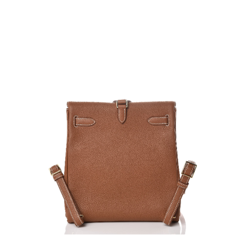 Hermes Kelly Ado Backpack Clemence Gold Gold