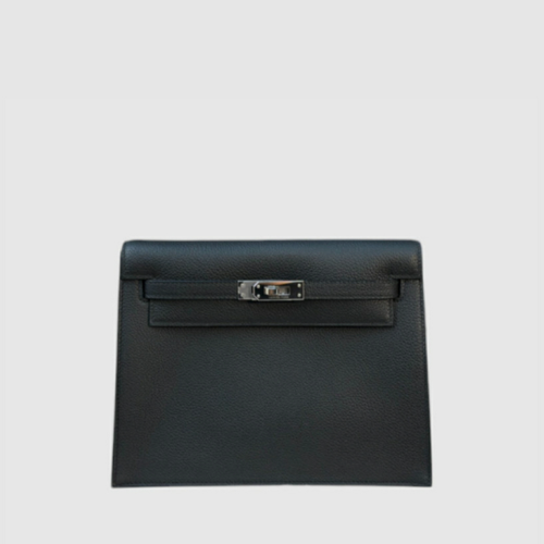 Hermes Kelly Danse Evercolor Noir Silver