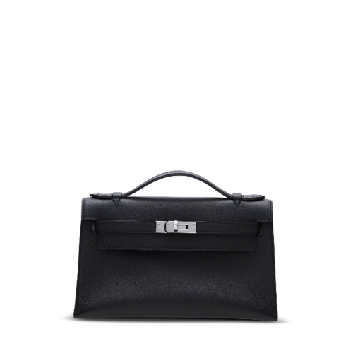 Hermes Mini Kelly I Swift Noir Silver
