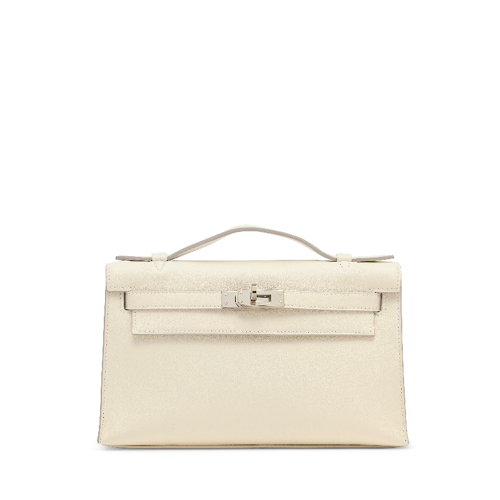 Hermes Mini Kelly I Swift Craie Silver