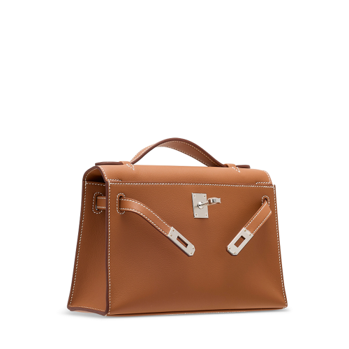 Hermes Mini Kelly I Swift Gold Silver