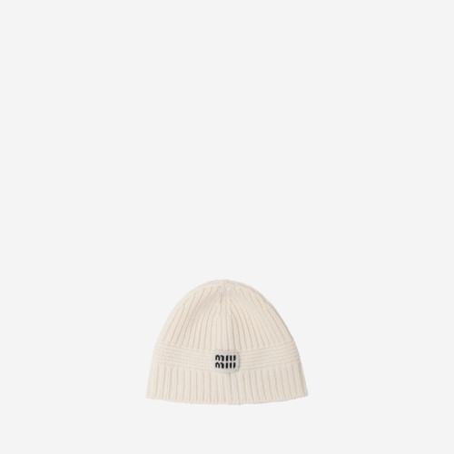 Miu Miu Wool and cashmere beanie Camel