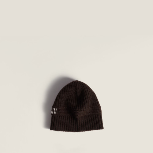 Miu Miu Wool and cashmere beanie Dark Brown
