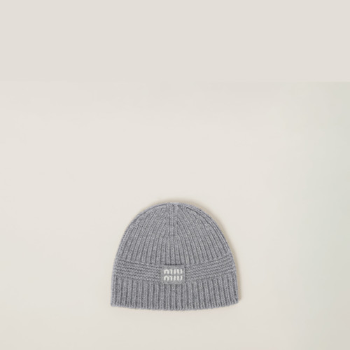 Miu Miu Wool and cashmere beanie Grey