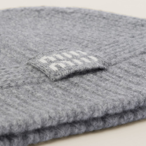 Miu Miu Wool and cashmere beanie Grey