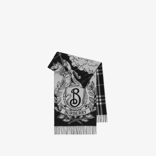 Burberry Wide Reversible Stormy Knight Scarf