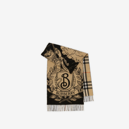 Burberry Wide Reversible Stormy Knight Scarf