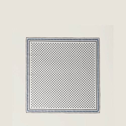 Miu Miu Printed twill scarf