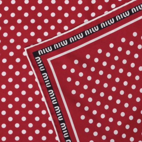Miu Miu Printed twill scarf