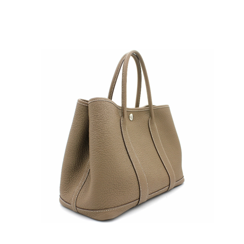 Hermes Garden Party 30 Negonda Etoupe Silver