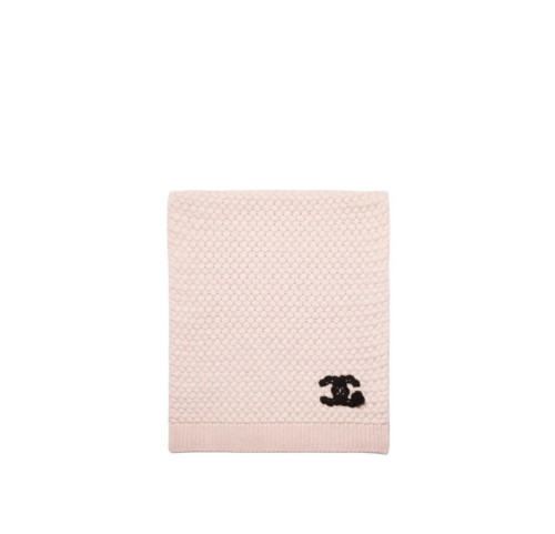 CHANEL 25FW Cashmere CC Logo Camellia scarf