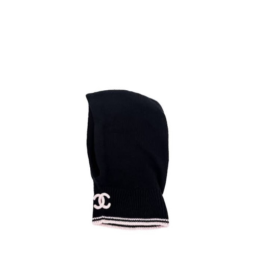 CHANEL FALL-WINTER 2025/26 PRE-COLLECTION BALACLAVA Cashmere & Silk Black & Pink