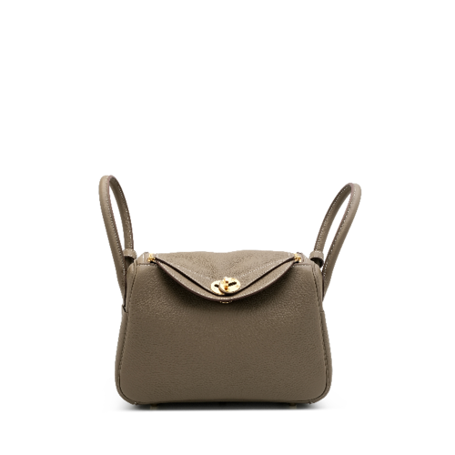Hermes Lindy 26 Clemence Etoupe Gold