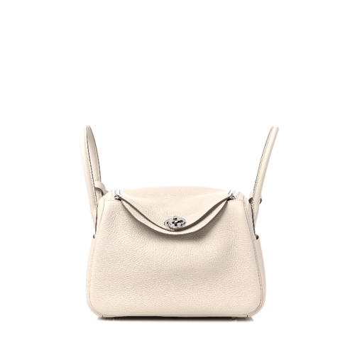 Hermes Lindy 26 Clemence Craie Silver