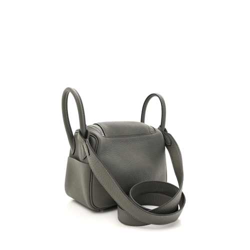 Hermes Lindy Mini Clemence Gris Meyer Silver