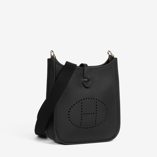 Hermes Evelyne 16 Clemence Noir Gold