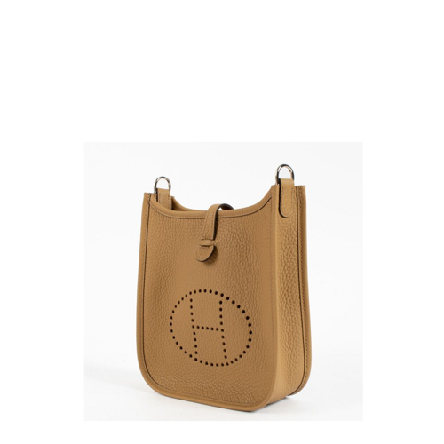 Hermes Evelyne 16 Clemence Biscuit Silver