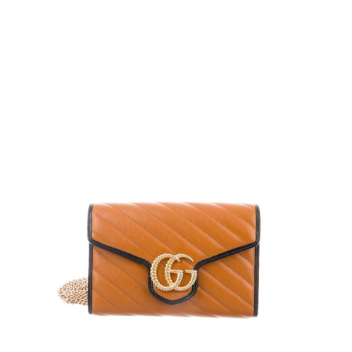 Gucci Torchon GG Marmont Wallet On Chain