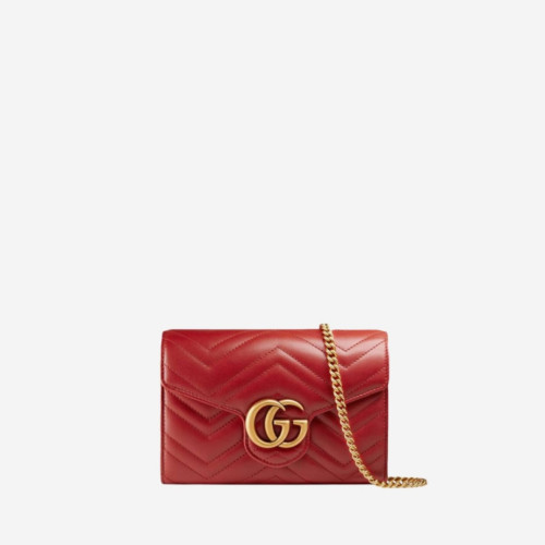 Gucci GG Marmont Matelasse Wallet On Chain