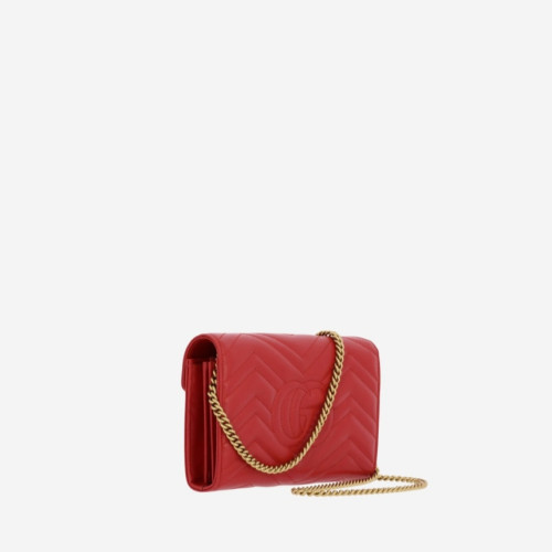 Gucci GG Marmont Matelasse Wallet On Chain