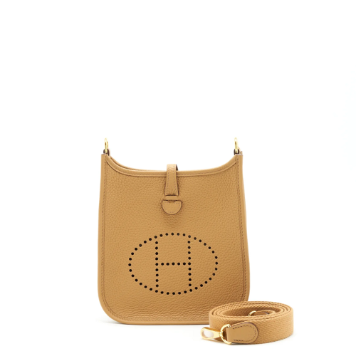 Hermes Evelyne 16 Clemence Biscuit Gold