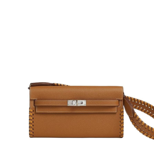 Hermes Kelly To Go Epsom Swift Gold Silver