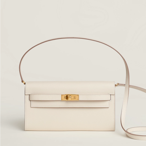 Hermes Kelly To Go Epsom Craie Gold
