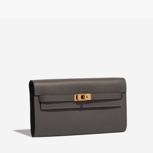 Hermes Kelly To Go Epsom Etain Gold