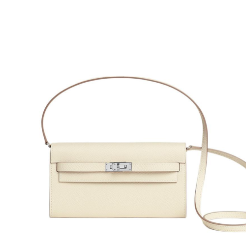 Hermes Kelly To Go Epsom Nata Silver