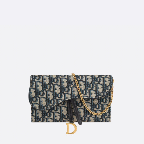 Dior Small Saddle Pouch with Chain