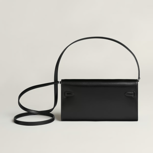 Hermes Kelly To Go Epsom Alligator Noir Gold