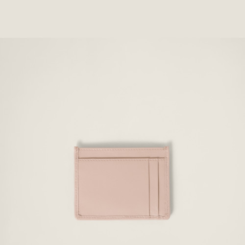 Miu Miu Matelasse nappa leather card holder