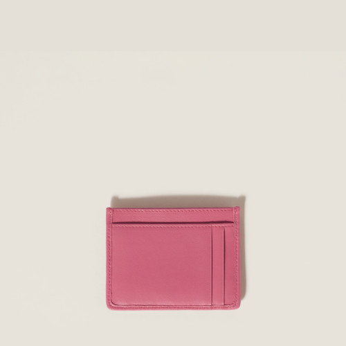 Miu Miu Matelasse nappa leather card holder