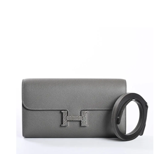 Hermes Constance to Go Wallet Epsom Gris Meyer