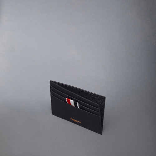 Thom Browne PEBBLE GRAIN NOTE COMPARTMENT CARD HOLDER