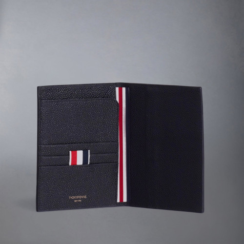 Thom Browne PEBBLE GRAIN PASSPORT HOLDER