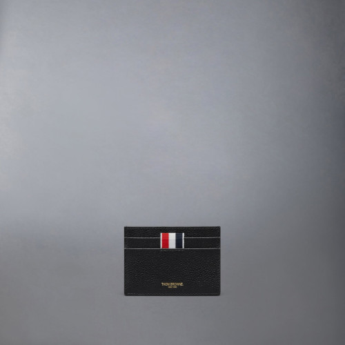 Thom Browne PEBBLE GRAIN SINGLE CARD HOLDER