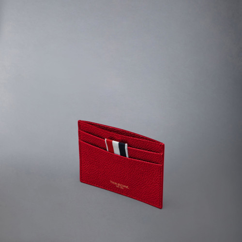 Thom Browne PEBBLE GRAIN SINGLE CARD HOLDER