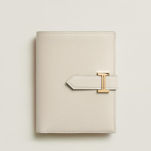 Hermes Bearn Compact Wallet Epsom Craie Gold