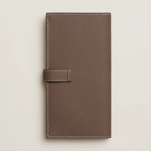 Hermes Bearn wallet Epsom Etoupe Gold