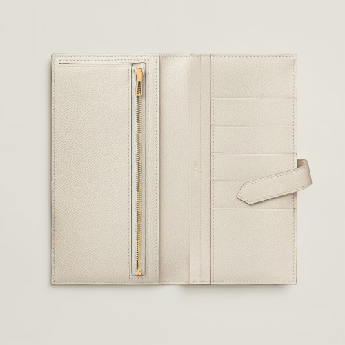Hermes Bearn wallet Epsom Craie Gold