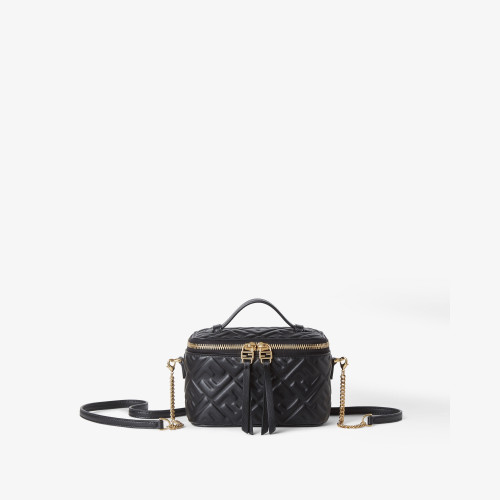 Fendi Vanity Camelia nappa leather mini-bag with FF motif