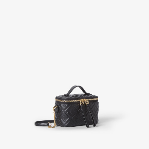 Fendi Vanity Camelia nappa leather mini-bag with FF motif