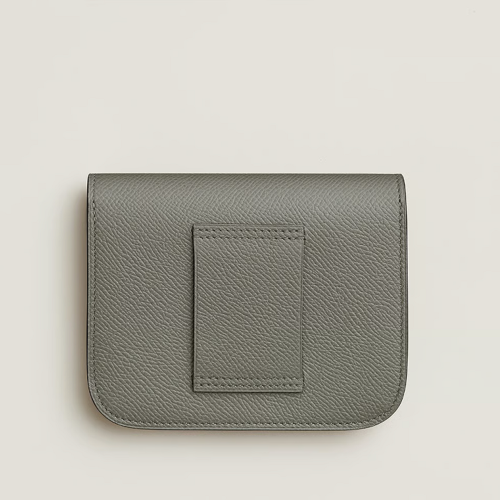 Hermes Constance Slim wallet Epsom Gris Meyer Silver