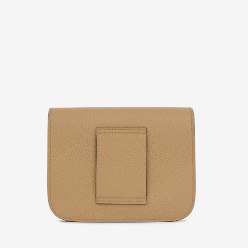 Hermes Constance Slim wallet Epsom Chai Nata