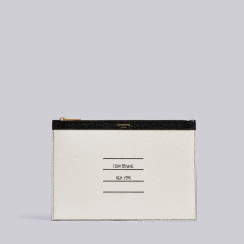 Thom Browne Paper label clutch