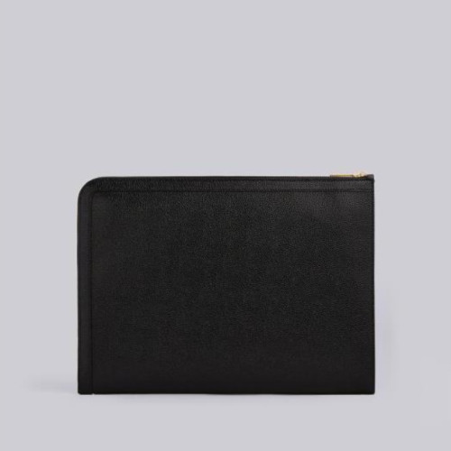 Thom Browne Pebble Grain Leather Document Gusset Folio