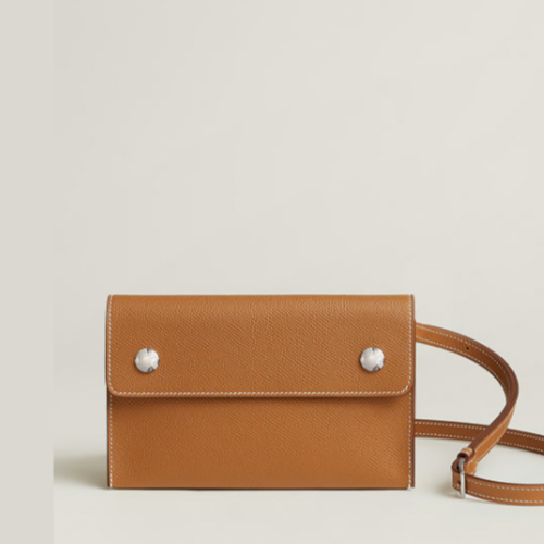 Hermes Hermesnap Wallet Epsom Gold Silver