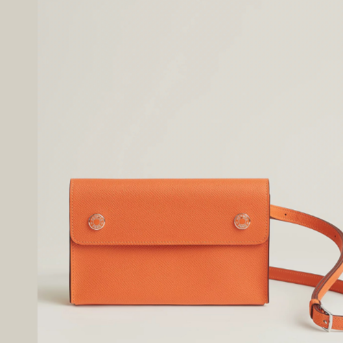 Hermes Hermesnap Wallet Epsom Orange Orange