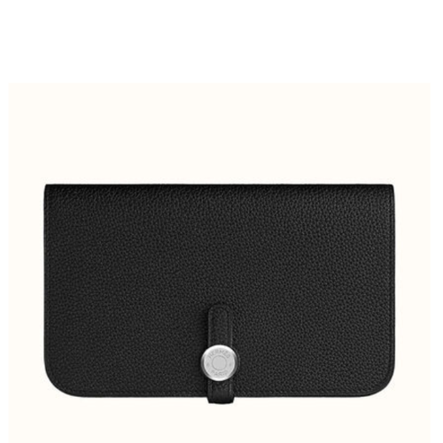 Hermes Dogon Duo Togo Noir Silver
